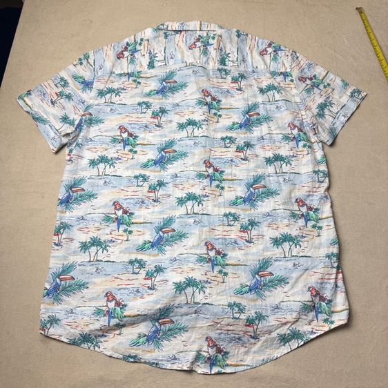 เสื้อฮาวายลายดอก​ Tommy Hilfiger​ Size XXL รูปที่ 8