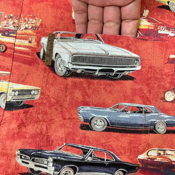 เสื้อ​ North River ผ้า Cotton งานต่อลาย หายาก Size L รูปที่ 4