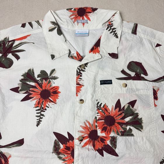 เสื้อฮาวายลายดอก​ Columbia Outdoor​ Size XL​ รูปที่ 3