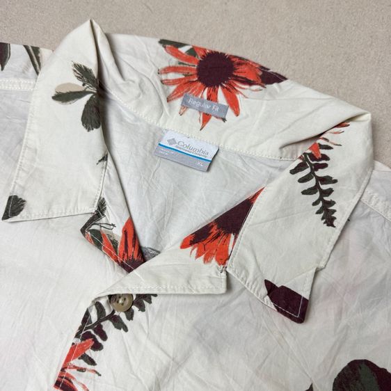 เสื้อฮาวายลายดอก​ Columbia Outdoor​ Size XL​ รูปที่ 5
