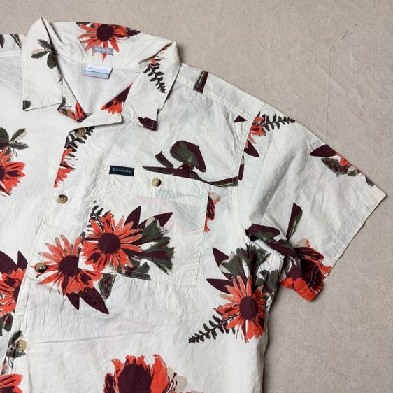 เสื้อฮาวายลายดอก​ Columbia Outdoor​ Size XL​ รูปที่ 2