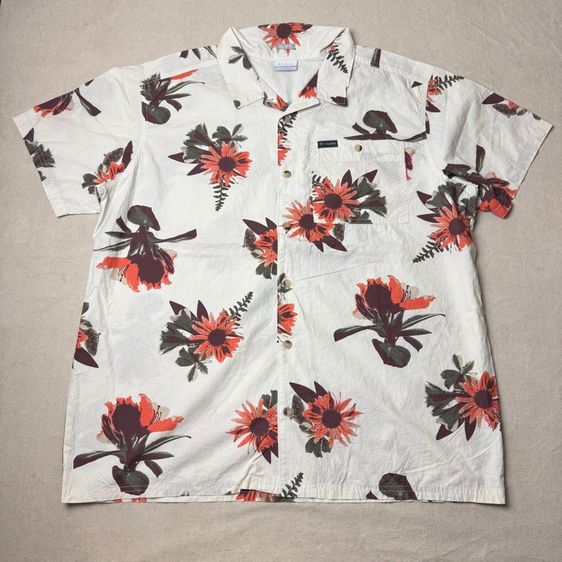 เสื้อฮาวายลายดอก​ Columbia Outdoor​ Size XL​