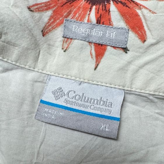 เสื้อฮาวายลายดอก​ Columbia Outdoor​ Size XL​ รูปที่ 7