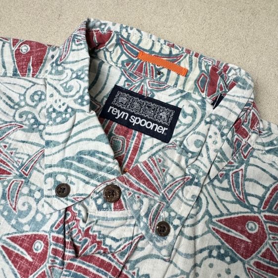 เสื้อฮาวายลายดอก​ Reyn​ Spooner​ Size XL​ รูปที่ 5