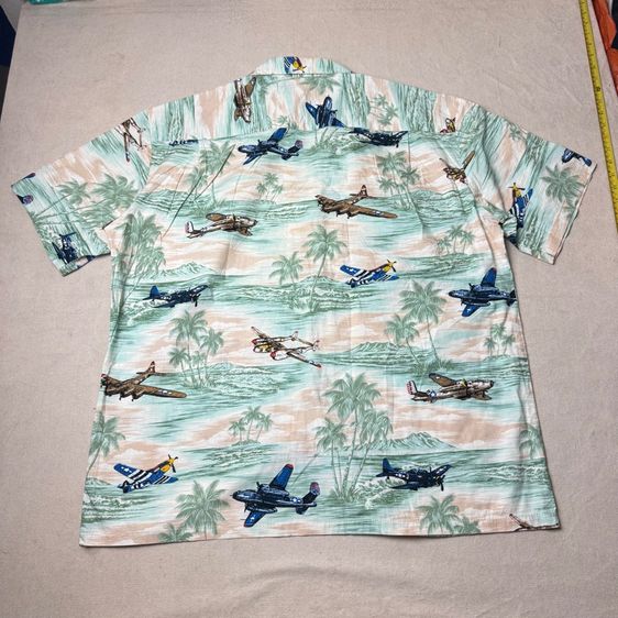 เสื้อฮาวายลายดอก​ Aloha Republic Hawaii 80s-90s ลายหายาก Size XL รูปที่ 8