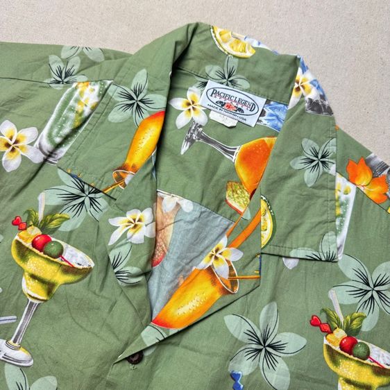 เสื้อฮาวายลายดอก​ Pacific Legend​ 80s-90s Hawaii Size XL รูปที่ 7