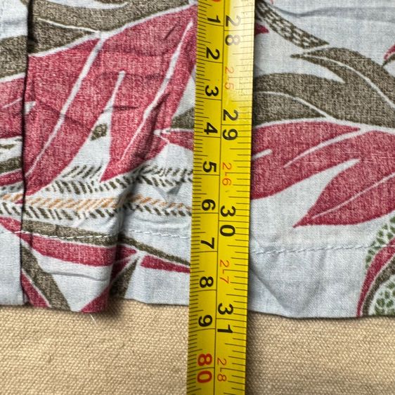 เสื้อฮาวายลายดอก​ Cooke Street ผ้าต่อลาย Size L รูปที่ 12