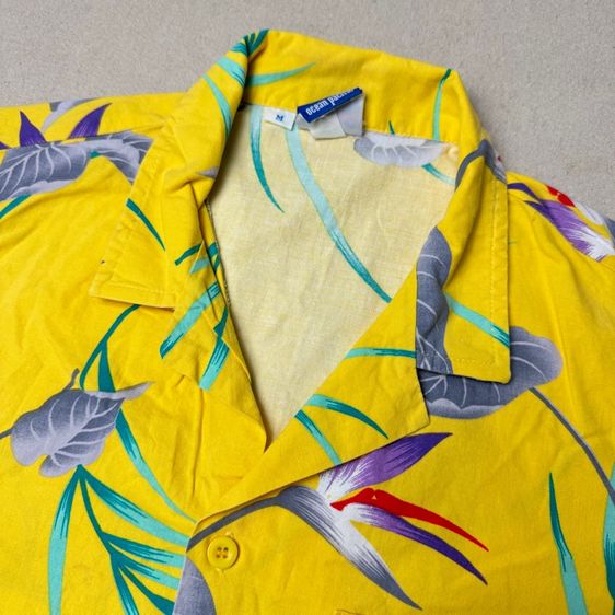 เสื้อฮาวายลายดอก​ OP Ocean Pacific 90s Size M รูปที่ 3