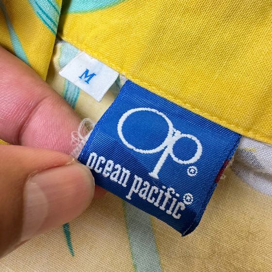 เสื้อฮาวายลายดอก​ OP Ocean Pacific 90s Size M รูปที่ 5