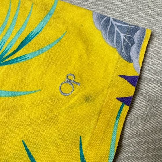 เสื้อฮาวายลายดอก​ OP Ocean Pacific 90s Size M รูปที่ 6