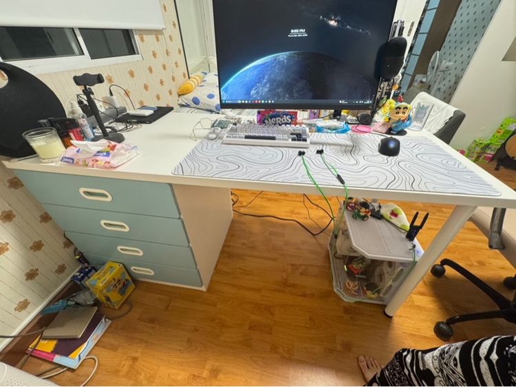 เตียง 2 ชั้น กับโต๊ะเขียนหนังสือ อิเกีย รูปที่ 7