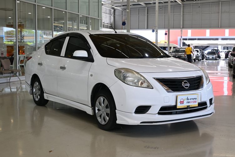 Nissan Almera 2013 1.2 V Sedan เบนซิน ไม่ติดแก๊ส เกียร์อัตโนมัติ ขาว รูปที่ 2