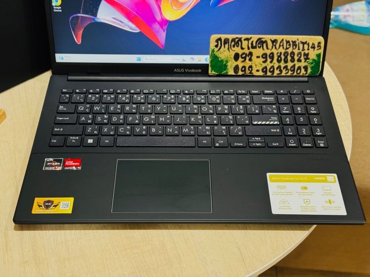 Asus VivoBooK Ryzen5 Series7 Radeon Graphic ,Ram 8G , M.2 Pcle 512G จอ15.6" Full HD ประกันศูนย์ รูปที่ 7