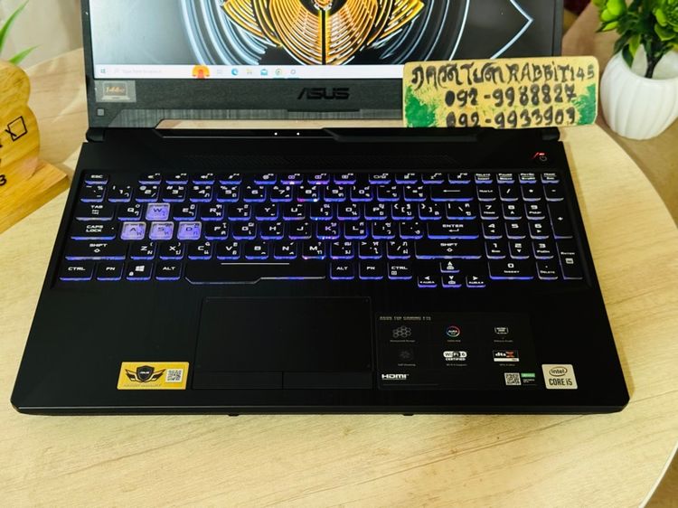 Asus Tuf Gaming Core i5 Gen10 การ์ดจอแยก Nvidia GTX1650  ,Ram 8G , M.2 Pcle 512G จอ15.6" Full HD 144Hz รูปที่ 5