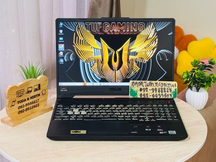 Asus Tuf Gaming Core i5 Gen10 การ์ดจอแยก Nvidia GTX1650  ,Ram 8G , M.2 Pcle 512G จอ15.6" Full HD 144Hz