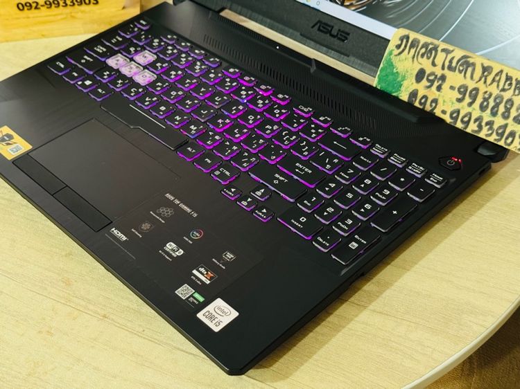 Asus Tuf Gaming Core i5 Gen10 การ์ดจอแยก Nvidia GTX1650  ,Ram 8G , M.2 Pcle 512G จอ15.6" Full HD 144Hz รูปที่ 3