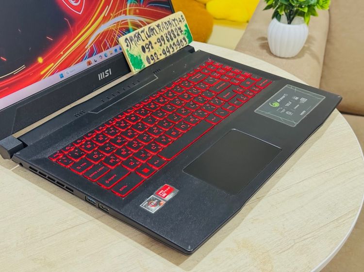  Gaming Ryzen5 Series5 การ์ดจอแยก RX5500M  ,Ram 8G , M.2 Pcle 512G จอ15.6" Full HD 144Hz คีย์บอร์ดไฟ รูปที่ 3