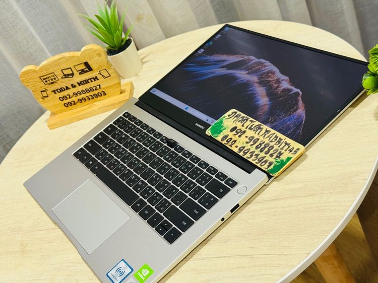 Huawei MateBook D14 Core i5 Gen10 การ์ดจอแยก Nvidia MX250 Ram 8G , M.2 Pcle 512GB จอ 14.0" Full HD คีย์บอร์ดไฟ