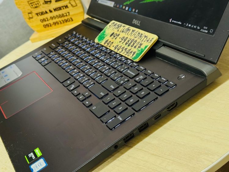 Dell Gaming Core i7 Gen7 การ์ดจอแยก Nvidia GTX1050Ti   ,Ram 8G , M.2 Pcle 128G HDD 1TB จอ15.6" Full HD คีย์บอร์ดไฟ สตรีมเกม  รูปที่ 4