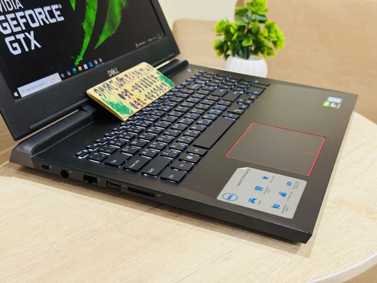 Dell Gaming Core i7 Gen7 การ์ดจอแยก Nvidia GTX1050Ti   ,Ram 8G , M.2 Pcle 128G HDD 1TB จอ15.6" Full HD คีย์บอร์ดไฟ สตรีมเกม  รูปที่ 5