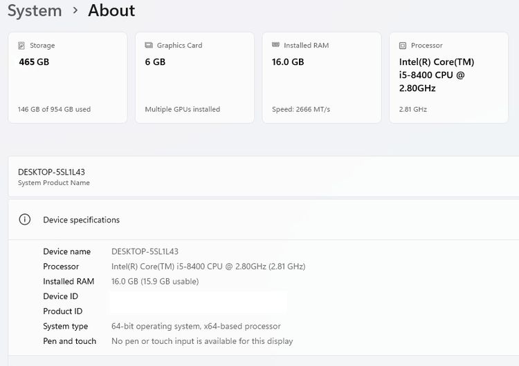คอม  I5 Ram 16GB GTX-1660Ti รูปที่ 5