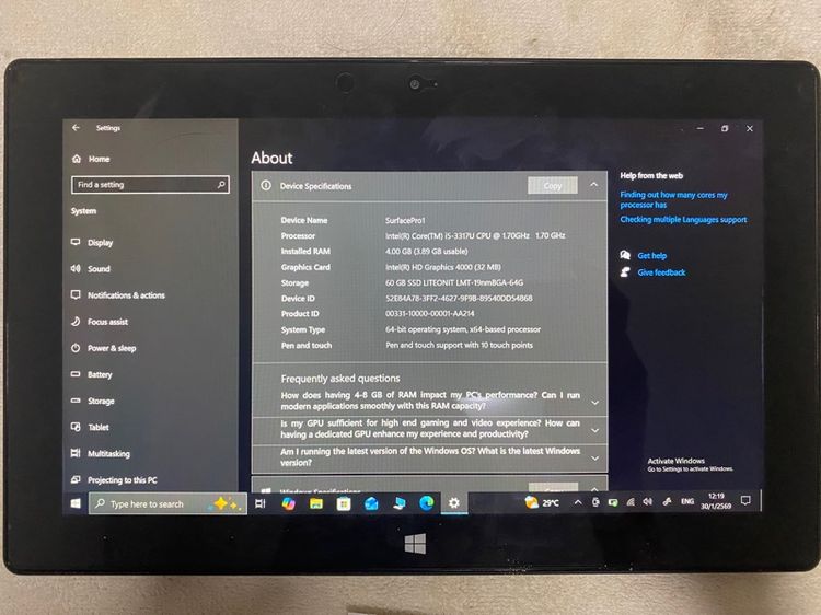 Surface Pro1 รูปที่ 2