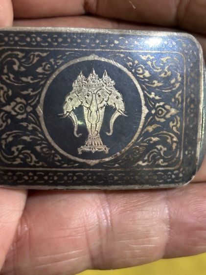 หัวเข็มขัดเก่าเงินแท้ สวย รูปที่ 3