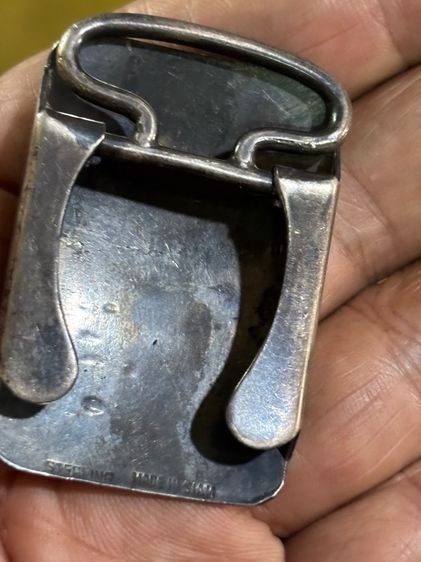 หัวเข็มขัดเก่าเงินแท้ สวย รูปที่ 4
