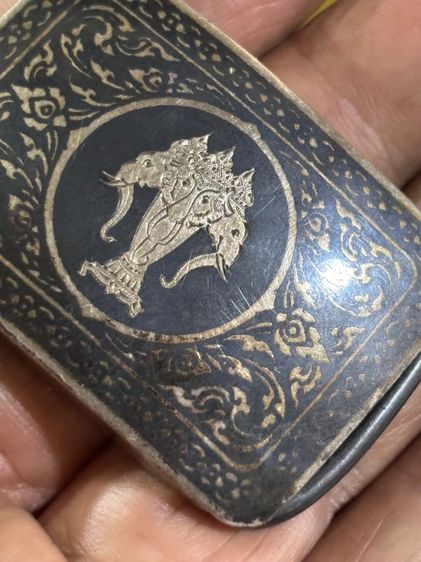 หัวเข็มขัดเก่าเงินแท้ สวย รูปที่ 5