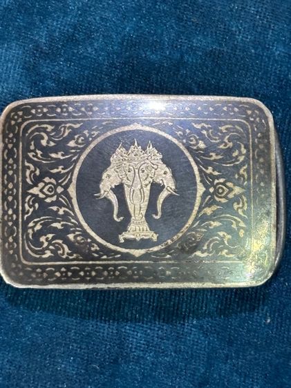 หัวเข็มขัดเก่าเงินแท้ สวย