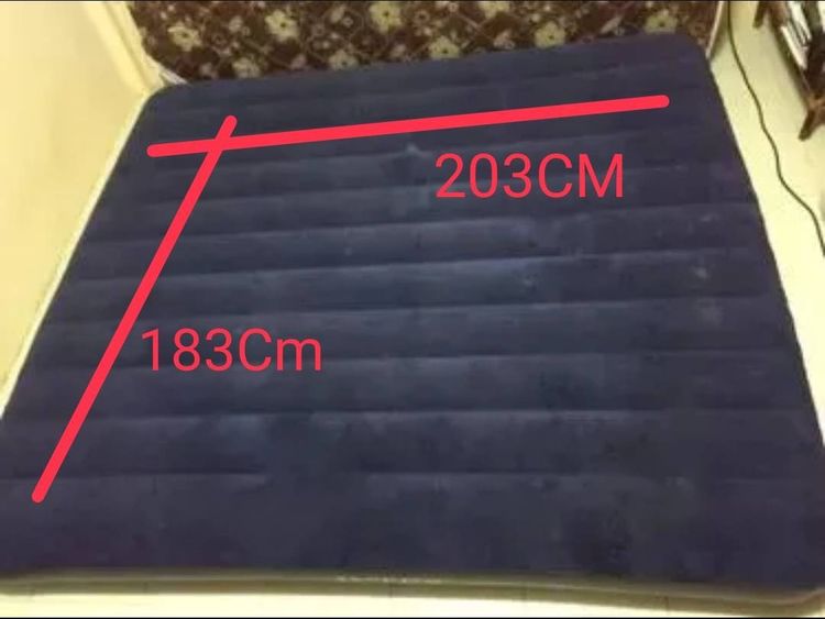 Intexของแท้100 6ฟุต เนื้อผ้าหนา ที่นอนเป่าลม 183 x 203 x 25 ซม.เก็บปลายทาง รูปที่ 2