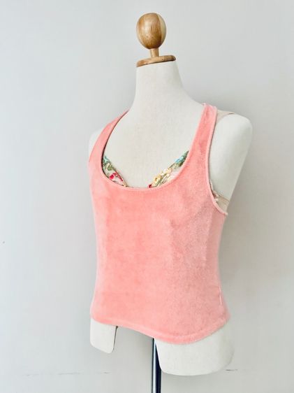 Used Victoria Secret Towel Vest in Flamingo Size S to support Beachwer รูปที่ 6
