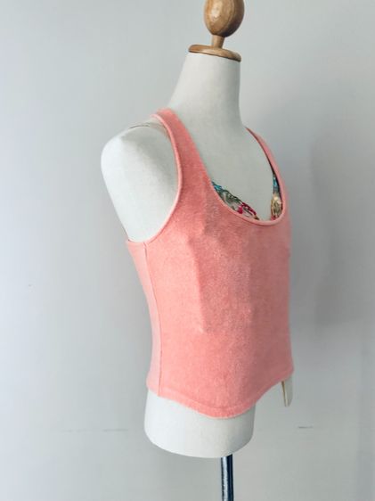 Used Victoria Secret Towel Vest in Flamingo Size S to support Beachwer รูปที่ 4