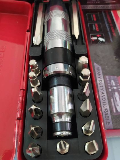 คายน็อตขันน็อตแน่น ใช้ไขควงกระแทกพร้อมดอกไขควง16ชิ้น เกรดเหล็กCRVแท้ รูปที่ 17