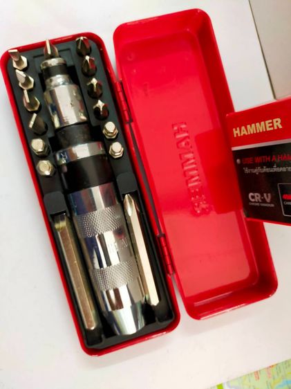 คายน็อตขันน็อตแน่น ใช้ไขควงกระแทกพร้อมดอกไขควง16ชิ้น เกรดเหล็กCRVแท้ รูปที่ 7