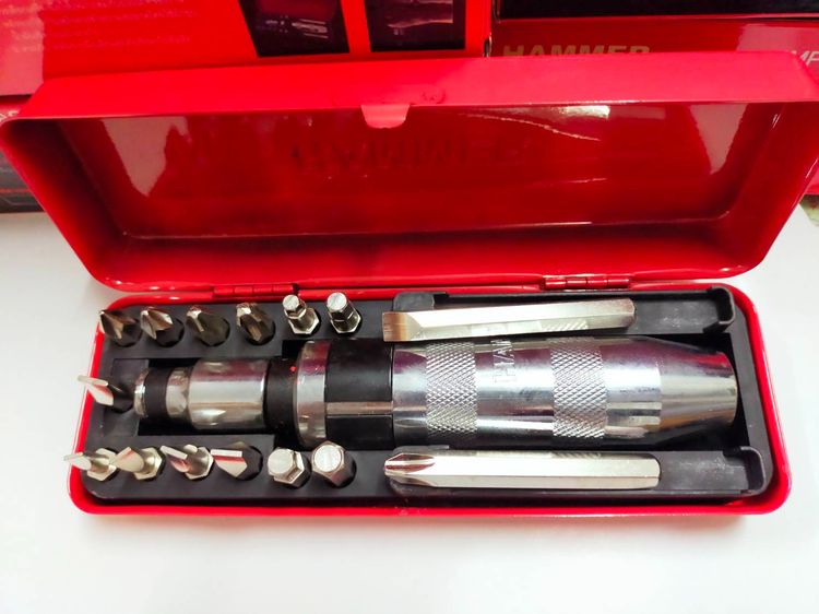 คายน็อตขันน็อตแน่น ใช้ไขควงกระแทกพร้อมดอกไขควง16ชิ้น เกรดเหล็กCRVแท้ รูปที่ 13