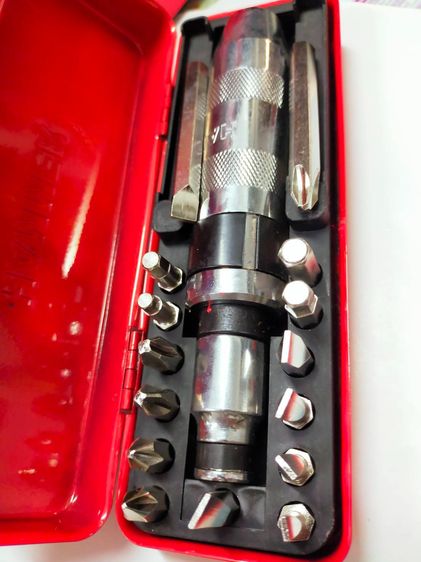 คายน็อตขันน็อตแน่น ใช้ไขควงกระแทกพร้อมดอกไขควง16ชิ้น เกรดเหล็กCRVแท้ รูปที่ 9