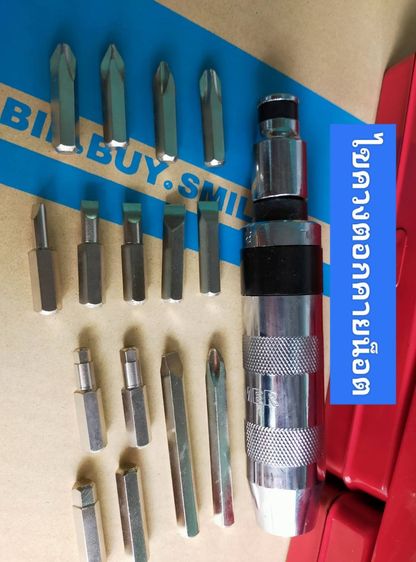 คายน็อตขันน็อตแน่น ใช้ไขควงกระแทกพร้อมดอกไขควง16ชิ้น เกรดเหล็กCRVแท้ รูปที่ 3