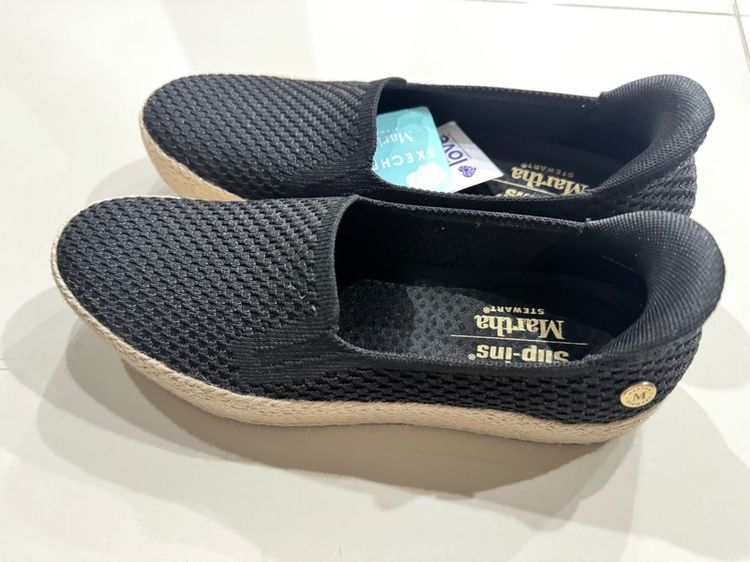 รองเท้าส้นเตารีด ดำ ผ้า UK 6.5 | EU 40 | US 8 รองเท้า Skechers
