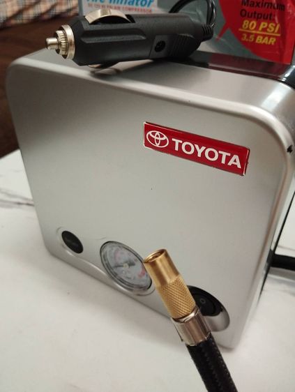 ปั๊มสูบลมยางรถยนต์12V เสีบยที่จุดบุหรี่ ส่งฟรี‼️เก็บปลายทาง รูปที่ 2