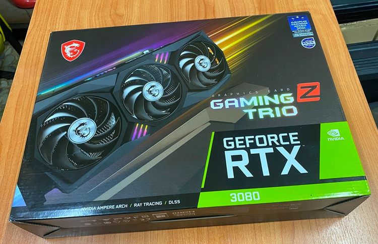 การ์ดแสดงผล MSI RTX 3080 GAMING X TRIO 10GB DDR6X  อุปกรณ์ครบกล่อง สถาพสวย ใช้งานปกติ  รูปที่ 8