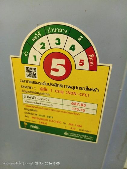 ตู้เย็น 4.9 คิว รูปที่ 2