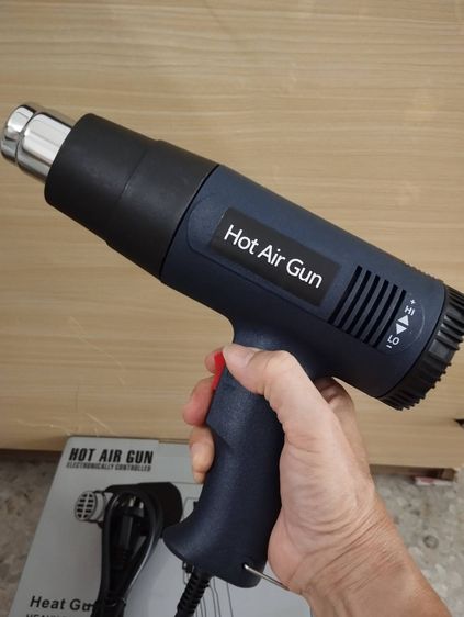 KUMALLปืนเป่าลมร้อน ปรับความร้อนได้65-600©เครื่องมือช่างไฟฟ้าใช้เป่าฟิล์ม รูปที่ 5