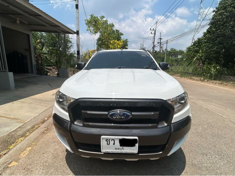 Ford Ranger 2015 2.2 Hi-Rider Wildtrak TDCi Pickup ดีเซล เกียร์อัตโนมัติ ขาว รูปที่ 3