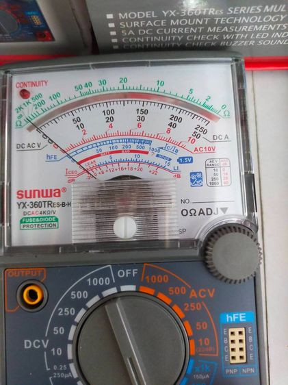 ยอดมิเตอร์วัดไฟ SUNWA🟠 มัลติมิเตอร์แบบเข็มแท้ รุ่นขนาดพกพาสะดวกใช้งาน รูปที่ 11