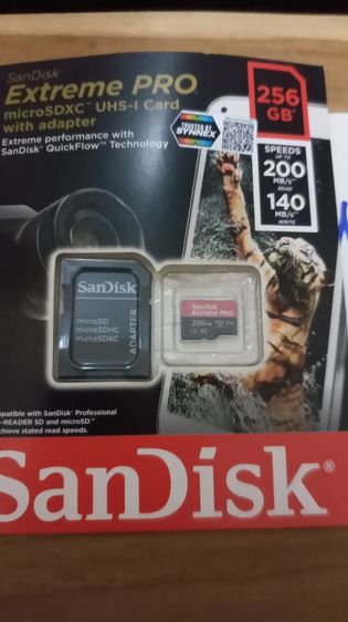 SanDisk การ์ดหน่วยความจำ MicroSDXC Extreme Pro 256GB   รูปที่ 2