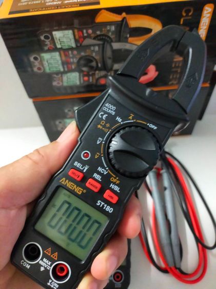  มิตเตอร์วัดคาปรซิเตอร์ได้ มิตเตอร์แคล้มก้ามปู NCVวัดแอมป์ AC เก็บปลายทาง