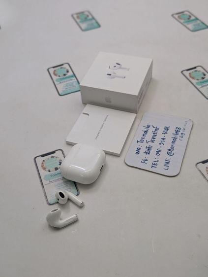 Apple ขาย เทิร์น AirPods 4 ศูนย์ไทย สภาพสวย อุปกรณ์ครบยกกล่อง ประกันเหลือ เพียง 2,790 บาท เท่านั้น ครับ 