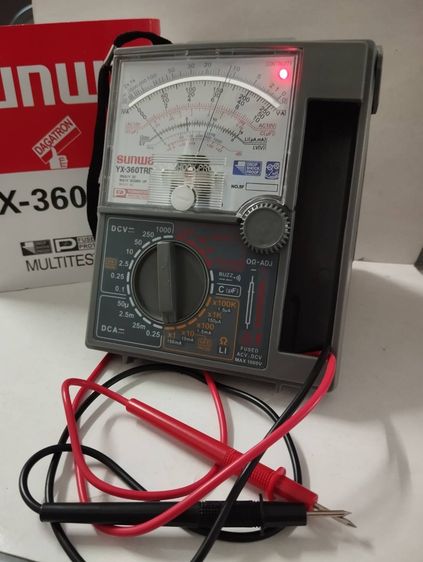 มือ1ใหม่ SUNWA YX มัลติมิเตอร์เข็ม  แบบอนาล็อกเข็มนิ่งไม่แกว่ง เก็บเงินปลายทาง รูปที่ 3