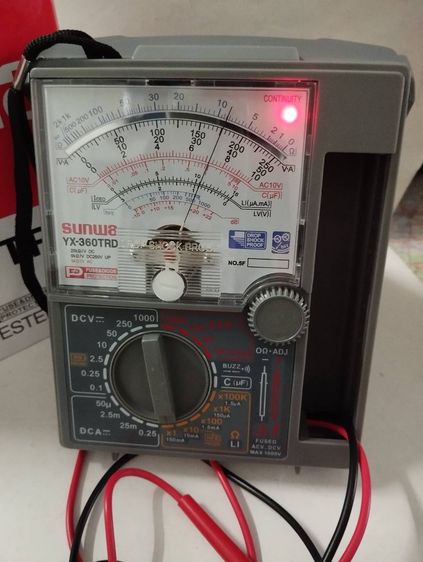 มือ1ใหม่ SUNWA YX มัลติมิเตอร์เข็ม  แบบอนาล็อกเข็มนิ่งไม่แกว่ง เก็บเงินปลายทาง รูปที่ 4